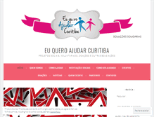 Tablet Screenshot of euqueroajudarcuritiba.com